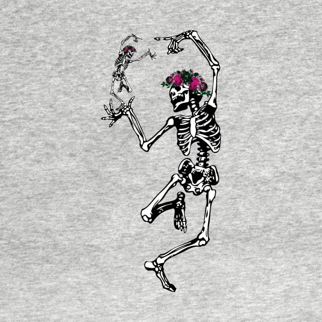 Two Dancing Skeletons by Eclectic At Heart